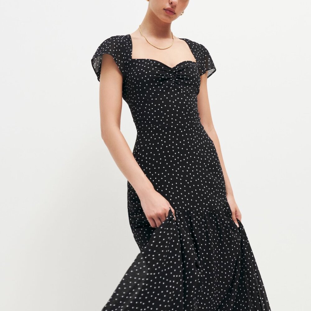 Reformation size 6 polka dot Myah dress